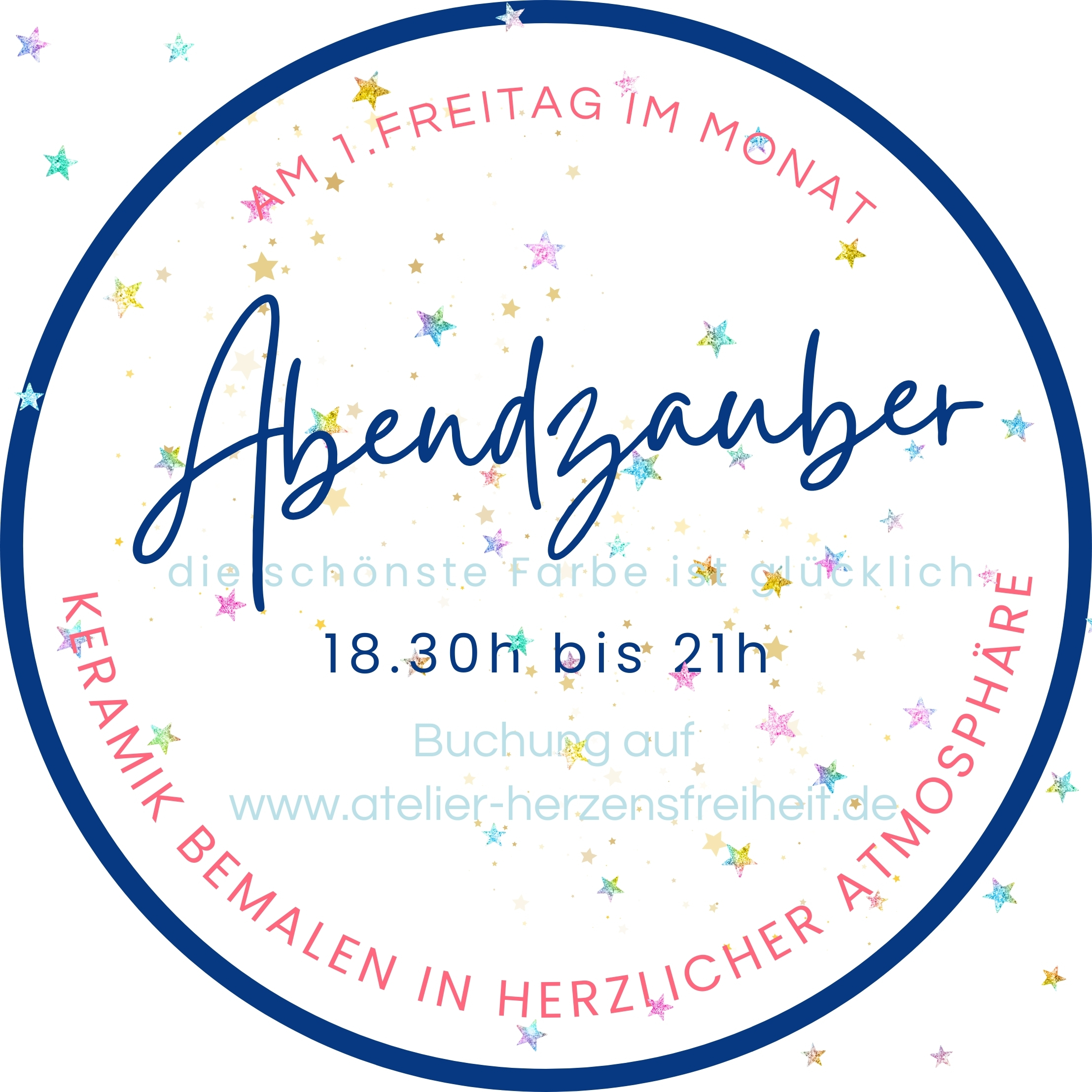 Unser „Abendzauber“- Keramik bemalen freitags abends